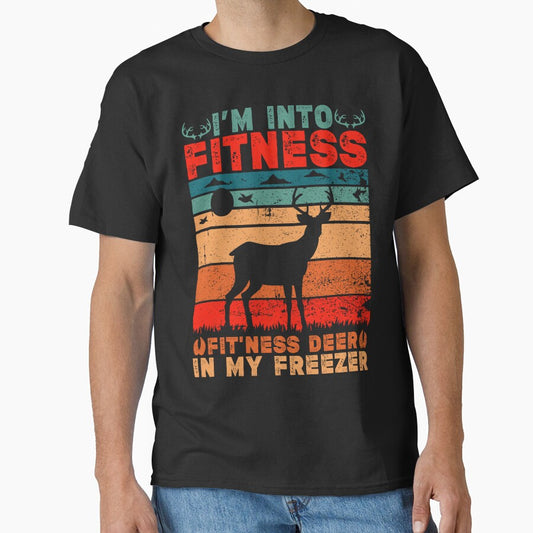 Funny Deer Fitness Quote, I'm Into Fitness Fit'Ness Deer In My Freezer Design, Cool Deer Fitness by NEGI STORE ★★★★★