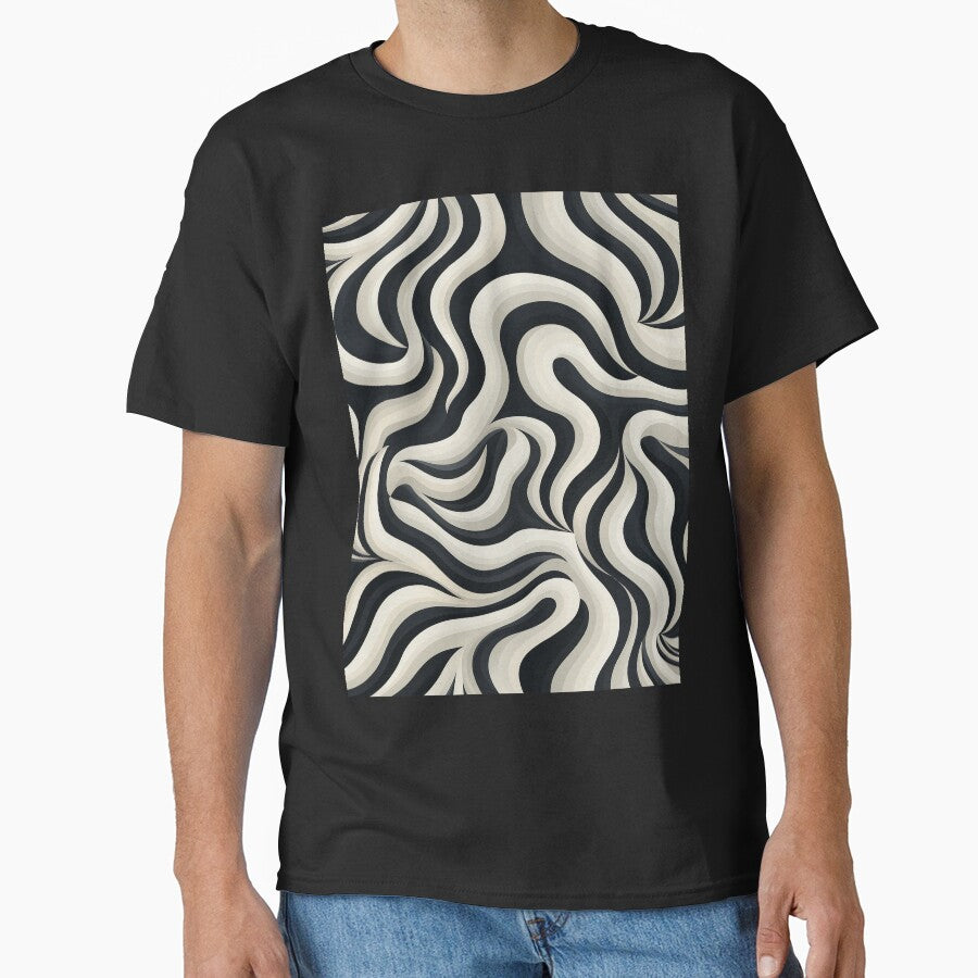 3D Effect of Modern Black and White Pattern by CoputerEasel