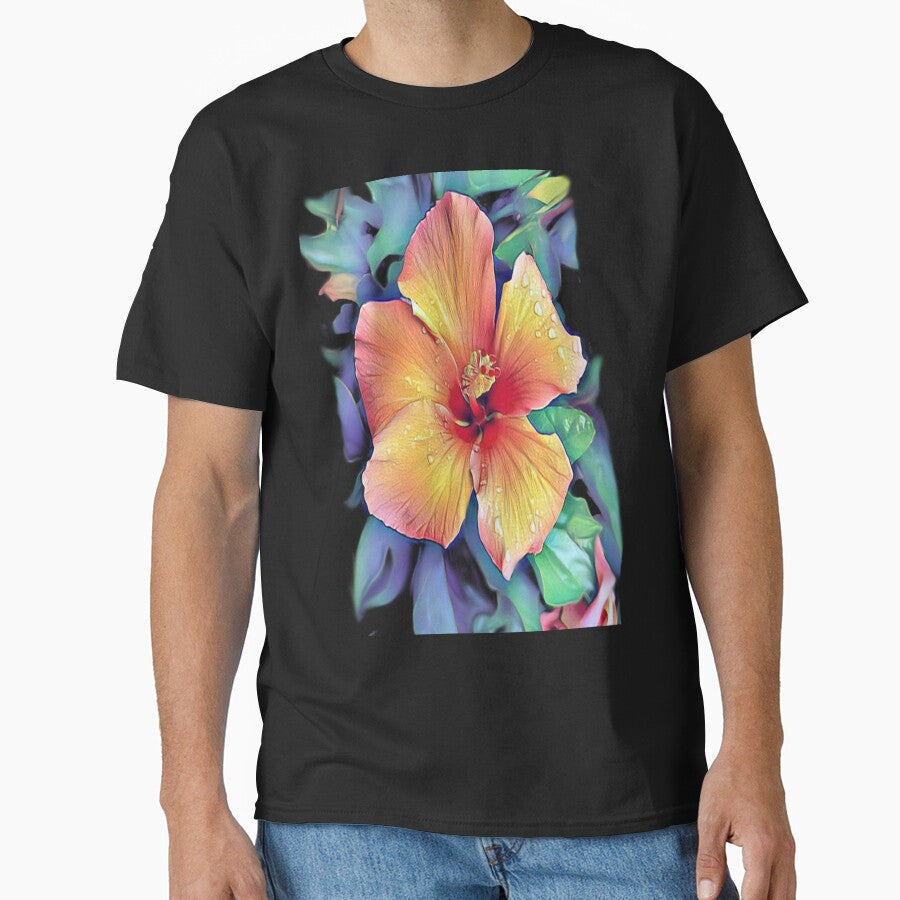 Hibiscus Bush Up Close Graphic by Paula Helit