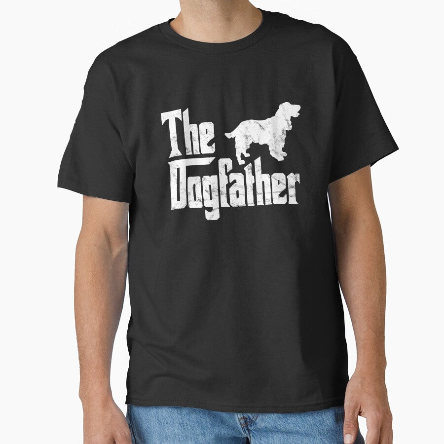 Springer Spaniel T-Shirt The Dogfather Funny Dog Owner Shirt by majuga