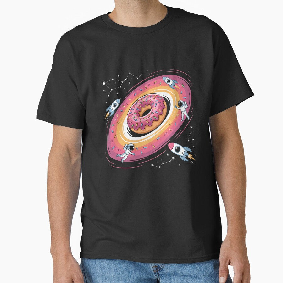 Cosmic Donut Space Black Hole Funny Rocket Day Sci-Fi Galaxy by clothesy7