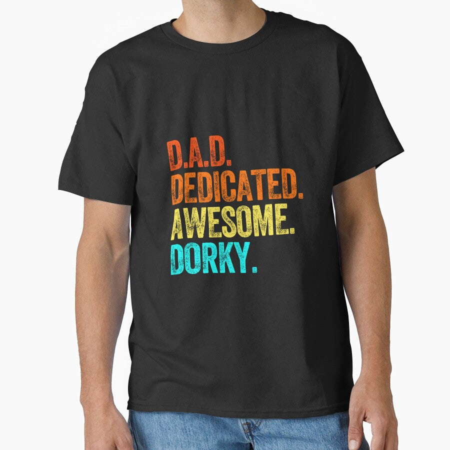 DAD dedicated awesome dorky dad jokes funny fathers day papa pops birthday by w1ckerman