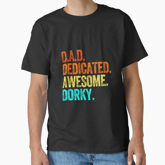 DAD dedicated awesome dorky dad jokes funny fathers day papa pops birthday by w1ckerman