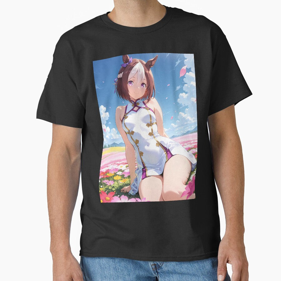 Special Week Uma Musume Pretty Derby Anime Girl Flower Field Serenity by Raslbazola