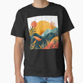 Boho Abstract Landscape: Mountain Sunrise Modern Contemporary Art by DEC02