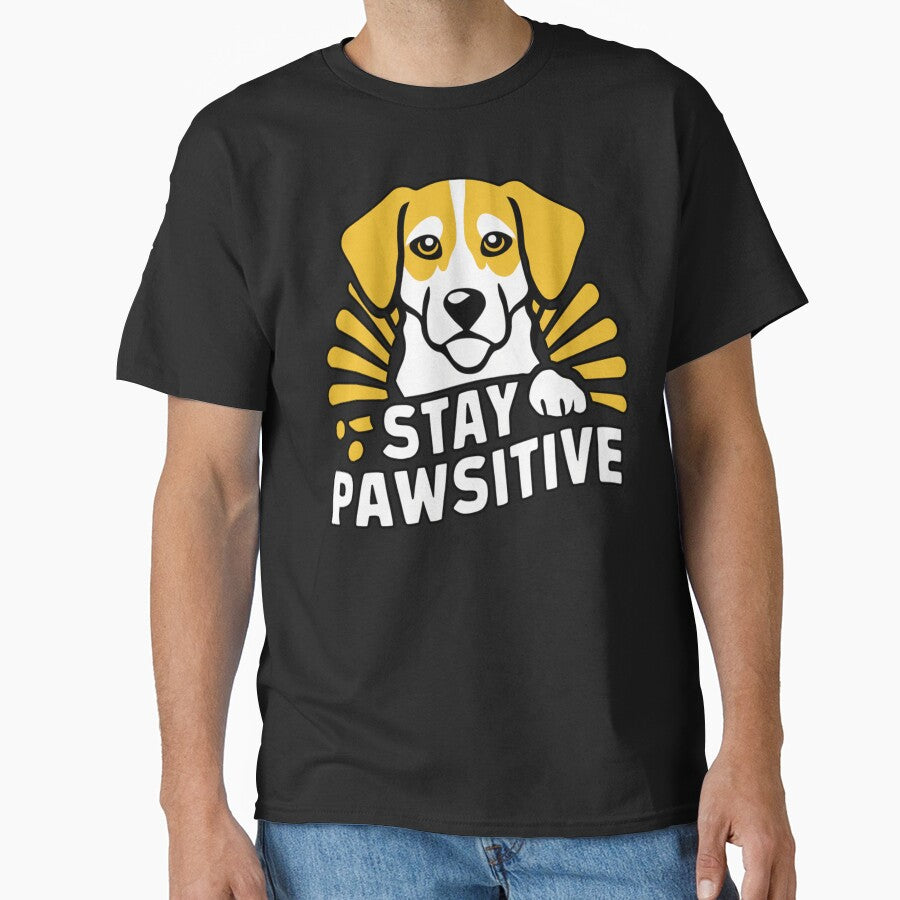 Dog Sarcastic Animal Stay positive by MaggiLars
