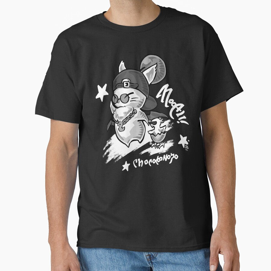 Street Attire - Moogle & Chocobo Chick - based on the in game item for Final Fantasy 14 Online in graffiti style by SamInJapan
