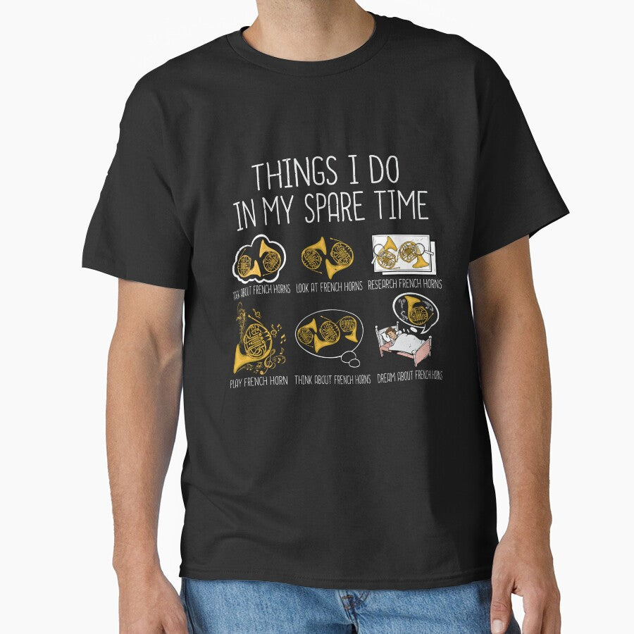 French Horn Big Band Orchestra Instrument Music French Horn by DSWShirts