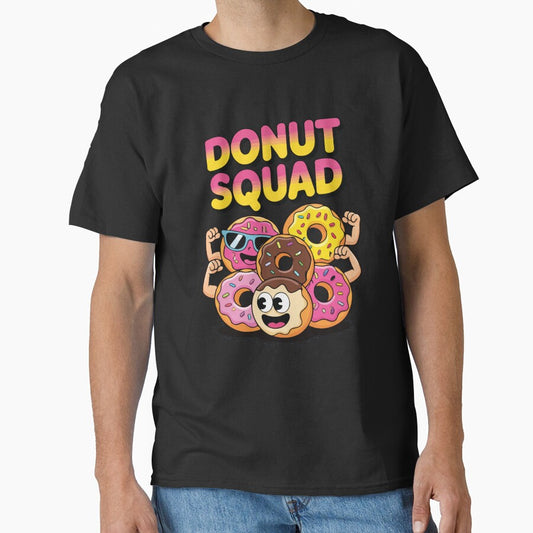 Donut Squad Funny Donut Lovers Sweet Dessert Humor Food Friends by kiralynstration