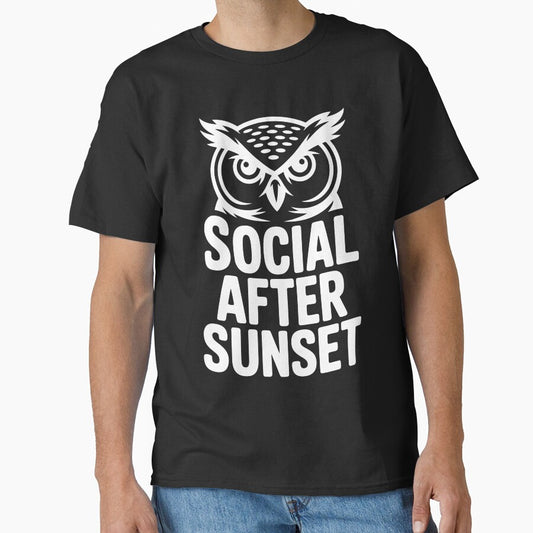 Social After Sunset Night Owl Ambivert Mood Quote by NaturEdeN