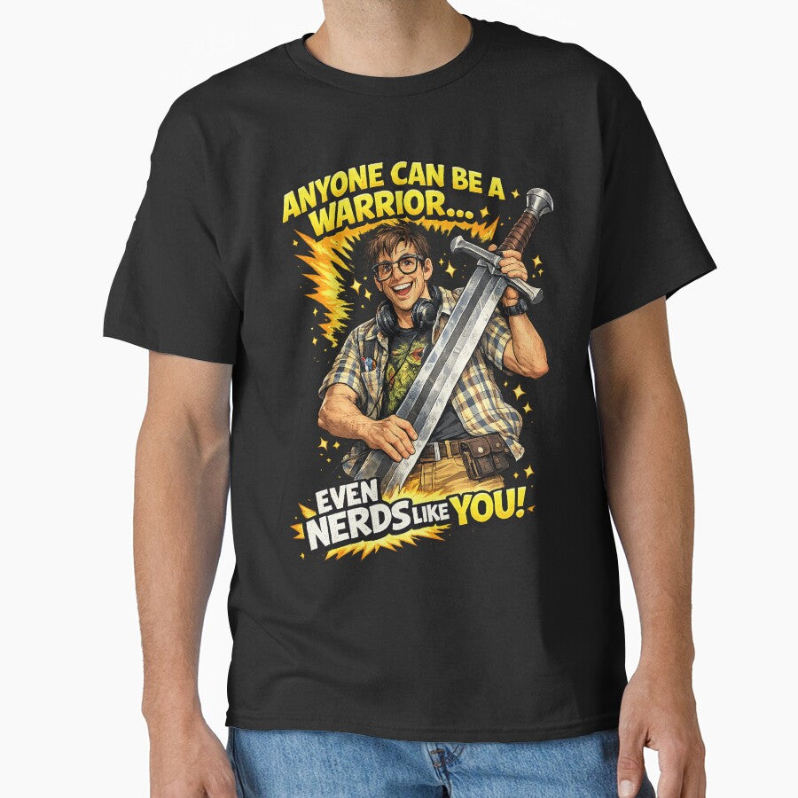 Nerd Warrior – Anyone Can Be a Warrior Funny Comic Book Gamer by Kiziorq