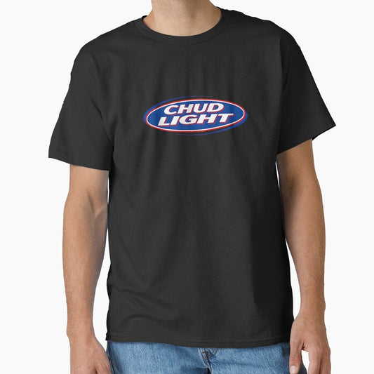 Chud Light Funny Parody Logo Red White And Blue Beer Style by LittleNhutton