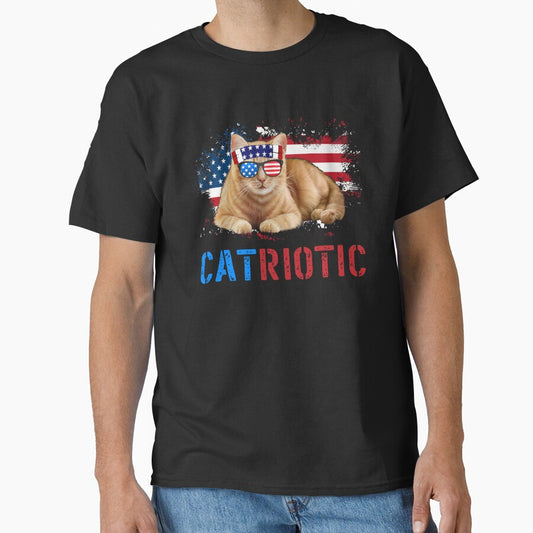 Patriotic Cat Lover 4th Of July American Cat by TM-Multidesign