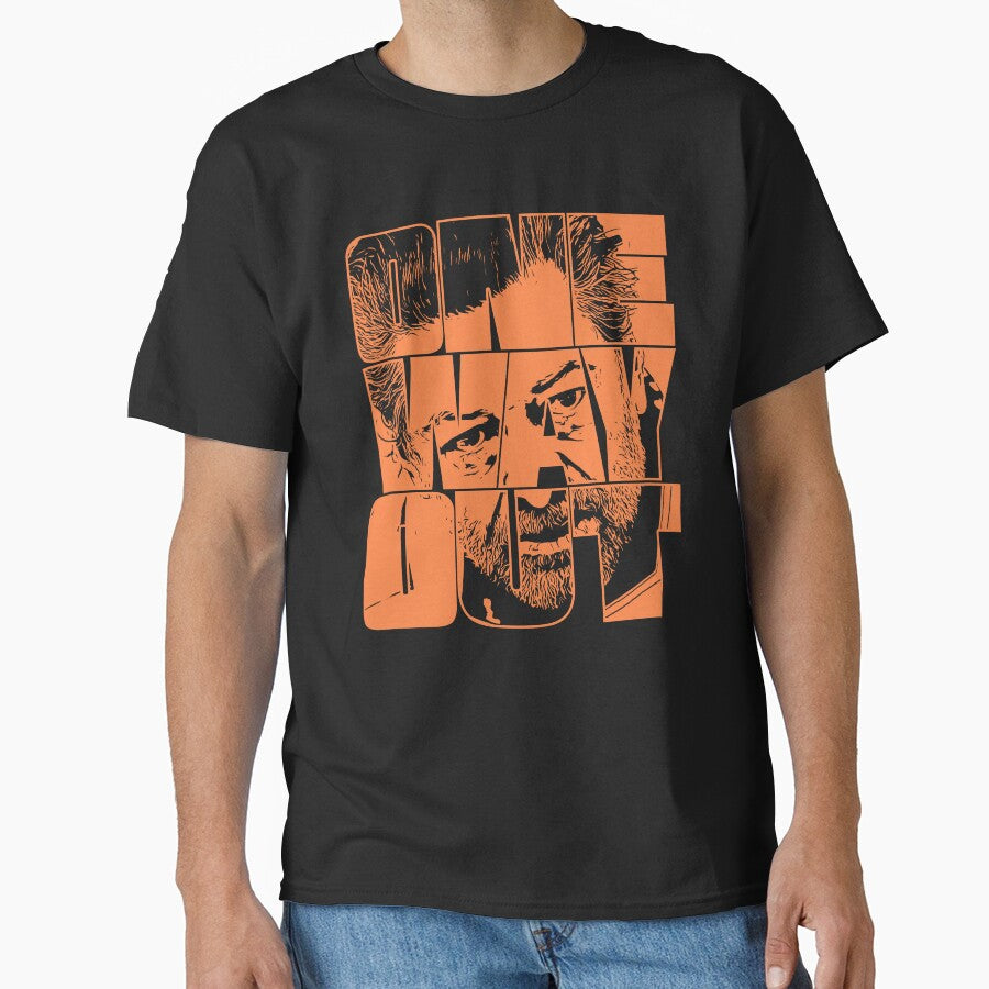 One Way Out - Kino Loy Andy Serkis TV show Quote - Orange Outline version by More-dan-Prints