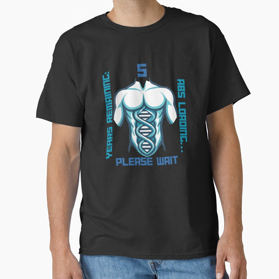 Abs Loading Please Wait Gym Humor by jmfprints