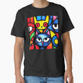 Pop Art-Inspired Colorful Vibrant Cats Abstract Designs by DEC02