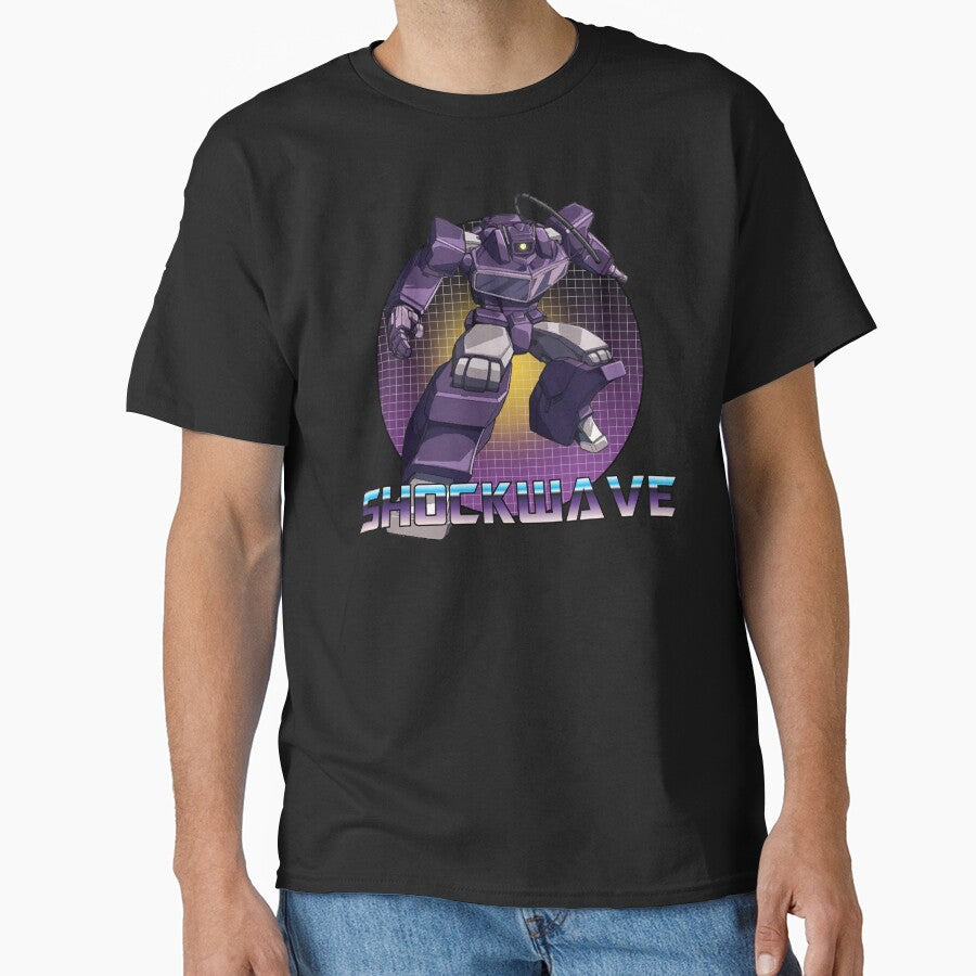 Shockwave G1 Vintage Sci-Fi Robot Artwork by Retr0Tshirts