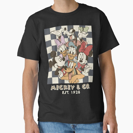 Retro Cartoon Friends Est. 1928 Graphic T-Shirt – Vintage Comfort Colors Family Tee by thudoando