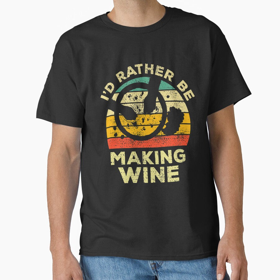 I’d Rather Be Making Wine Vintage Gift For Wine Makers by JokeGysen
