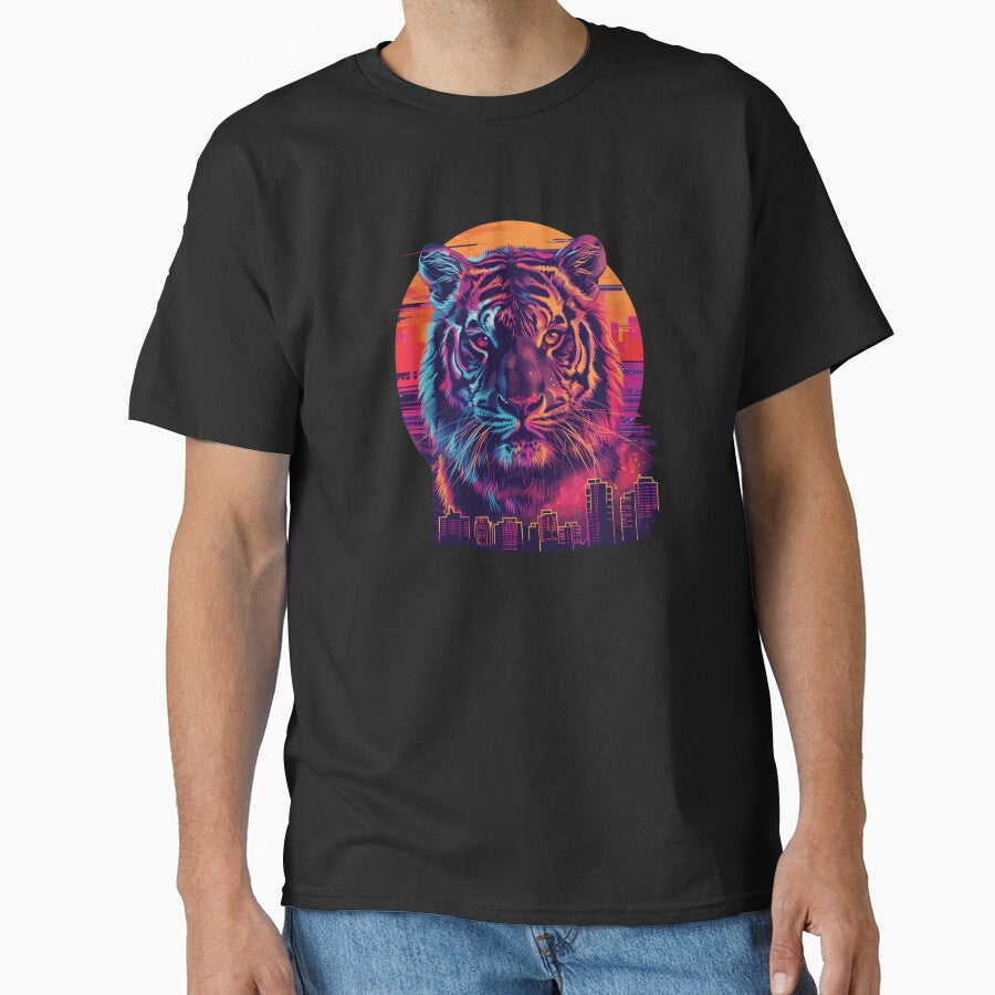 Neon Urban Tiger Illustration by AIStudioProject