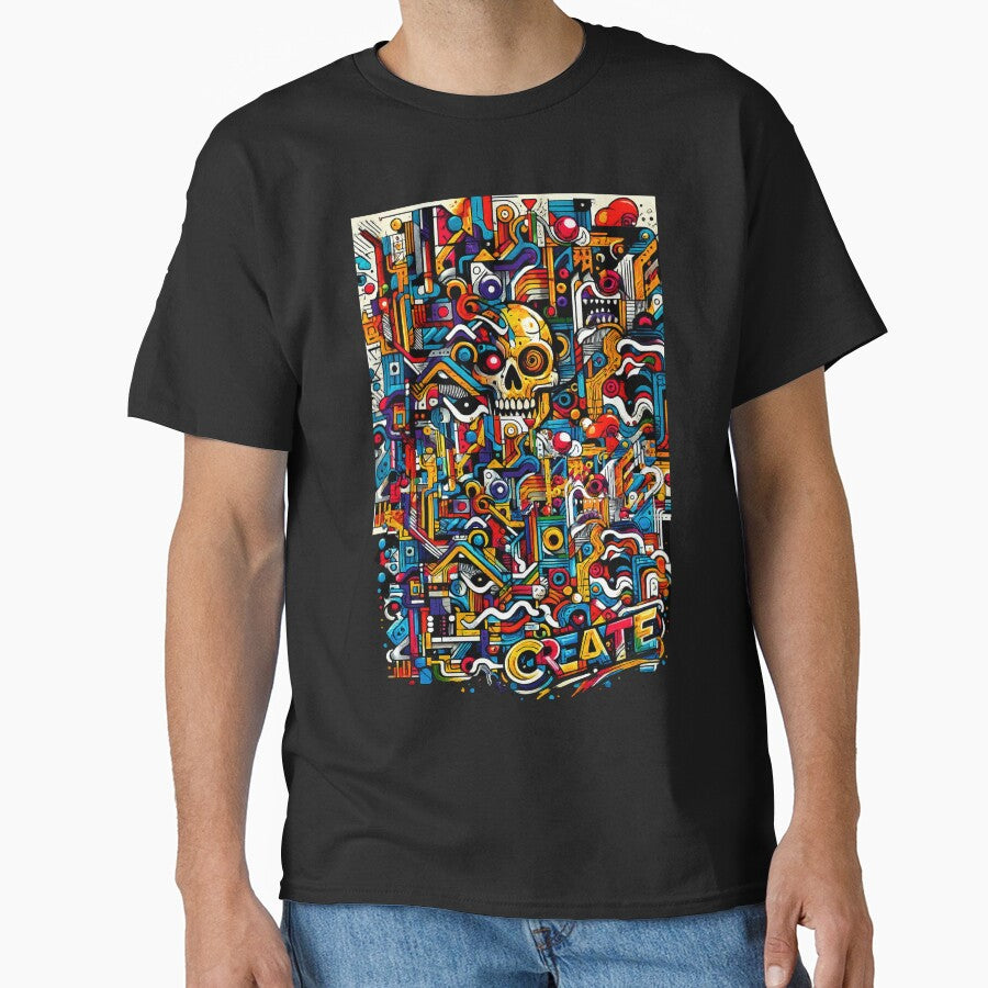 Pop Art Skull Create Pattern Full Crazy by Arte Cartoon From TagTeam Group