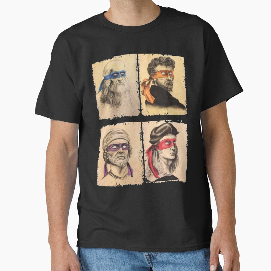 Funny Italian Artists Turtles Art Lovers Gift Renaissance Ninja Artists for women men by Roxan58