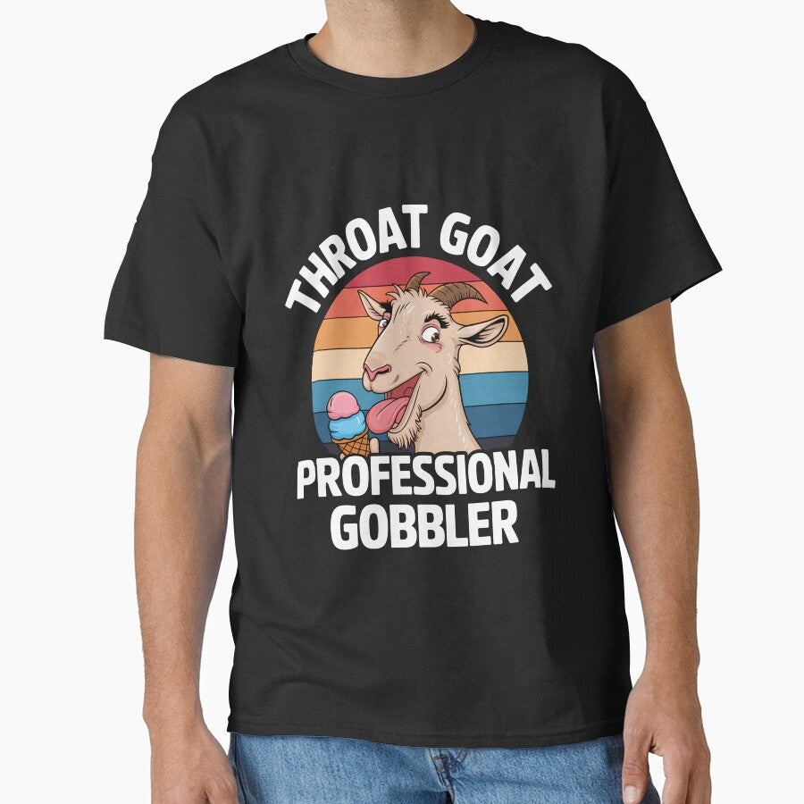 Throat Goat professional gobbler Retro Inappropriate Adult by Wear the Art