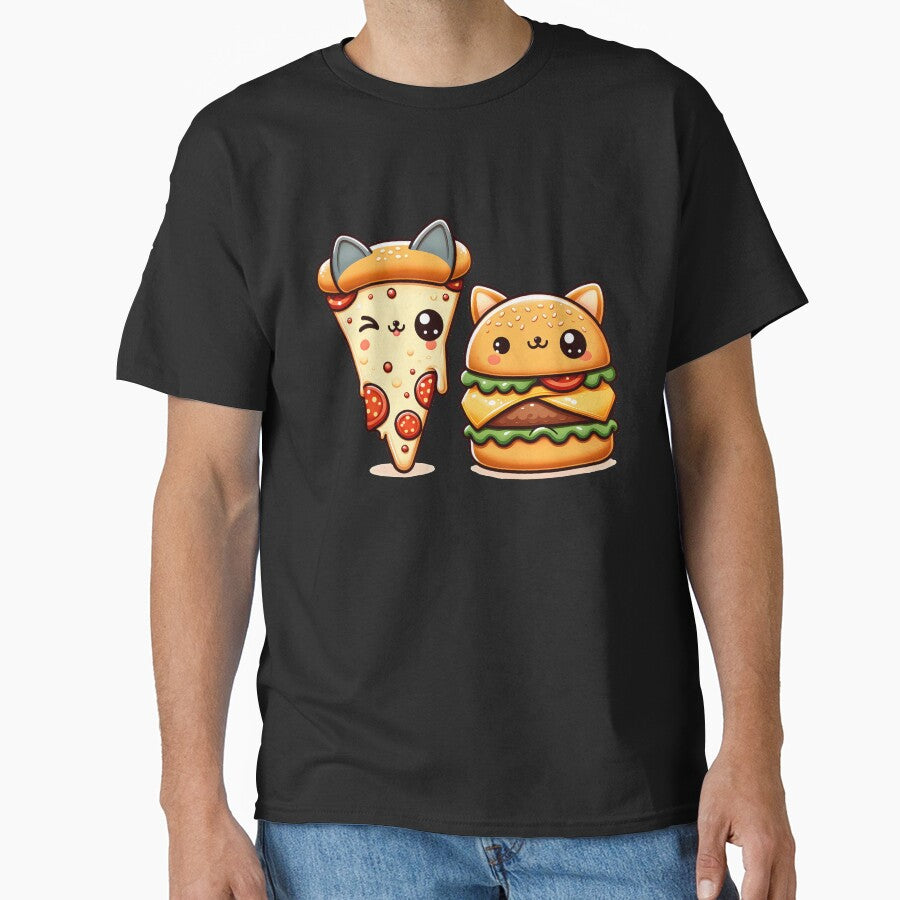 Funny Pizza Burger Lover by Logiamerch