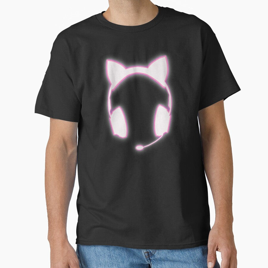 Neon Pink Headset With Cat Ears by Celiina