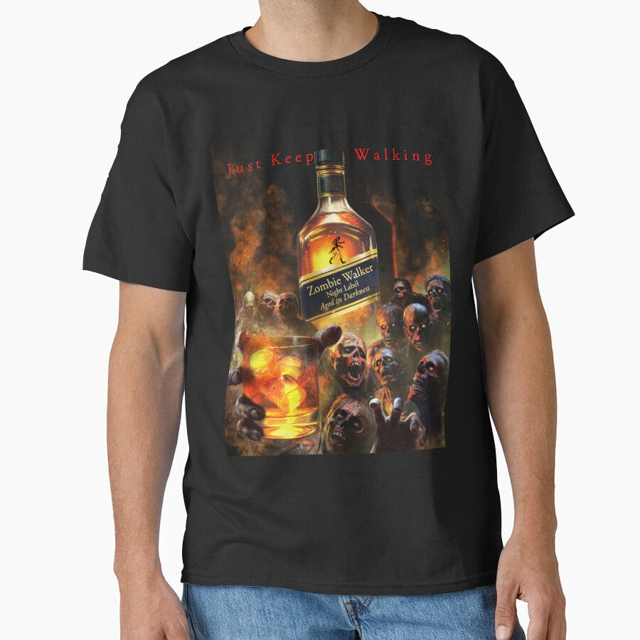 Zombie Walker Parody T-Shirt Design by Fantasy-art-z