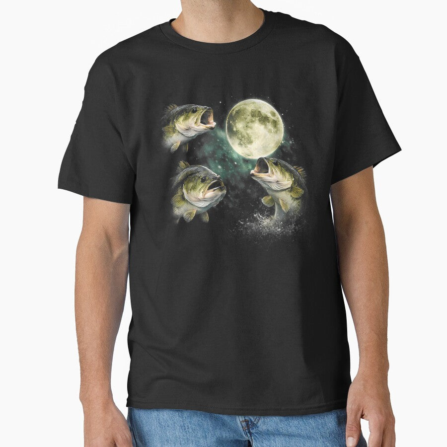 Bass Fish Howling to The Moon by Joneneee