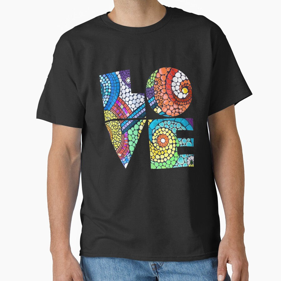 Swoops of Love Mosaic by Sherifoxmosaics