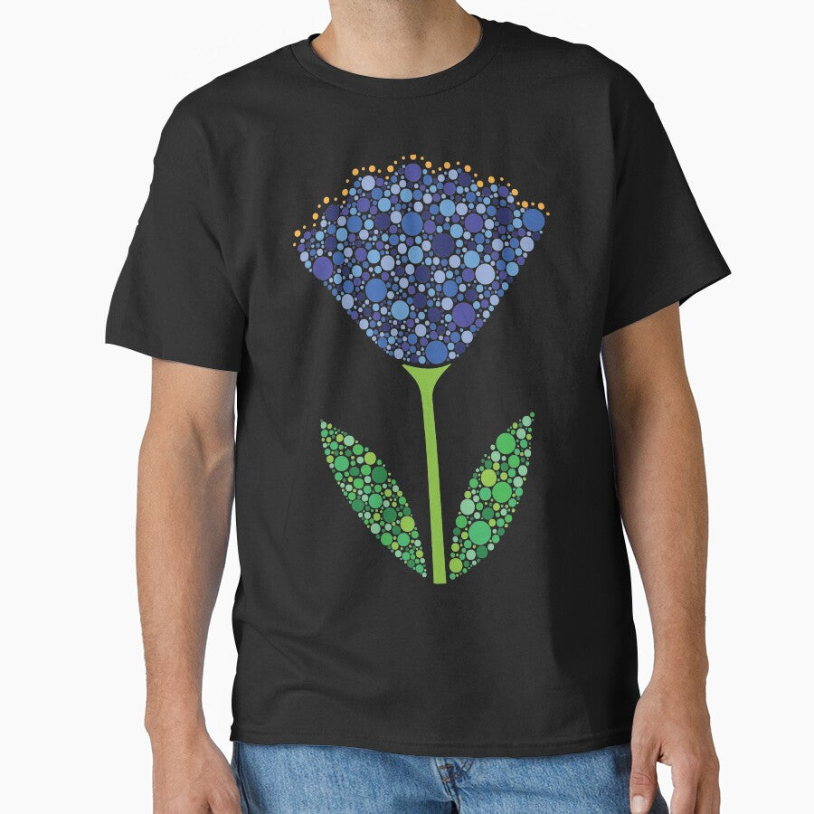 Blue Scallop Dot Flower by kjeppson