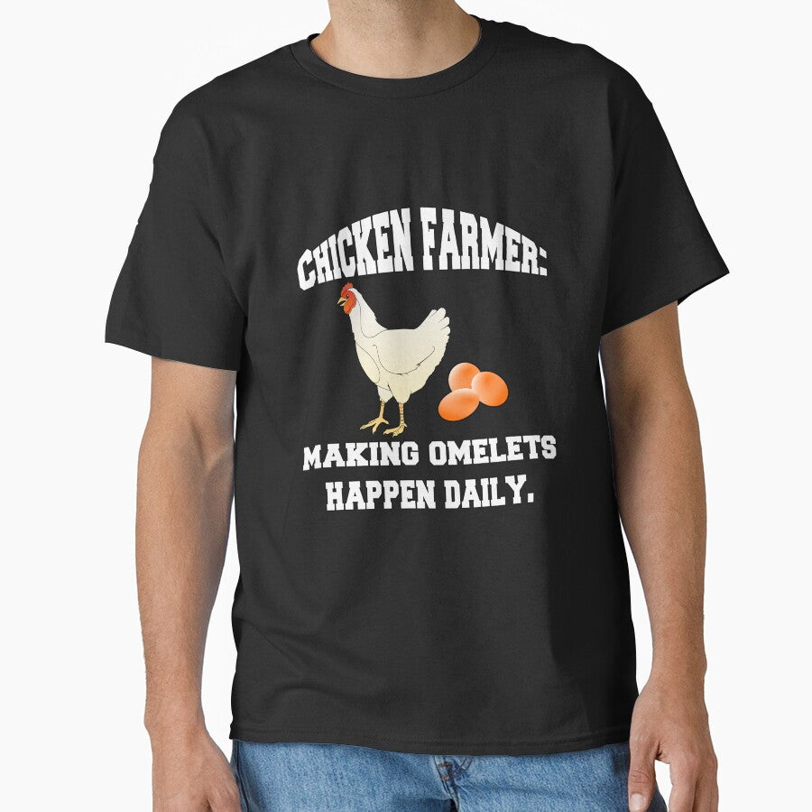 Funny Chicken Farmer Humor Chicken Farmer: Making Omelets by fantasticdesign