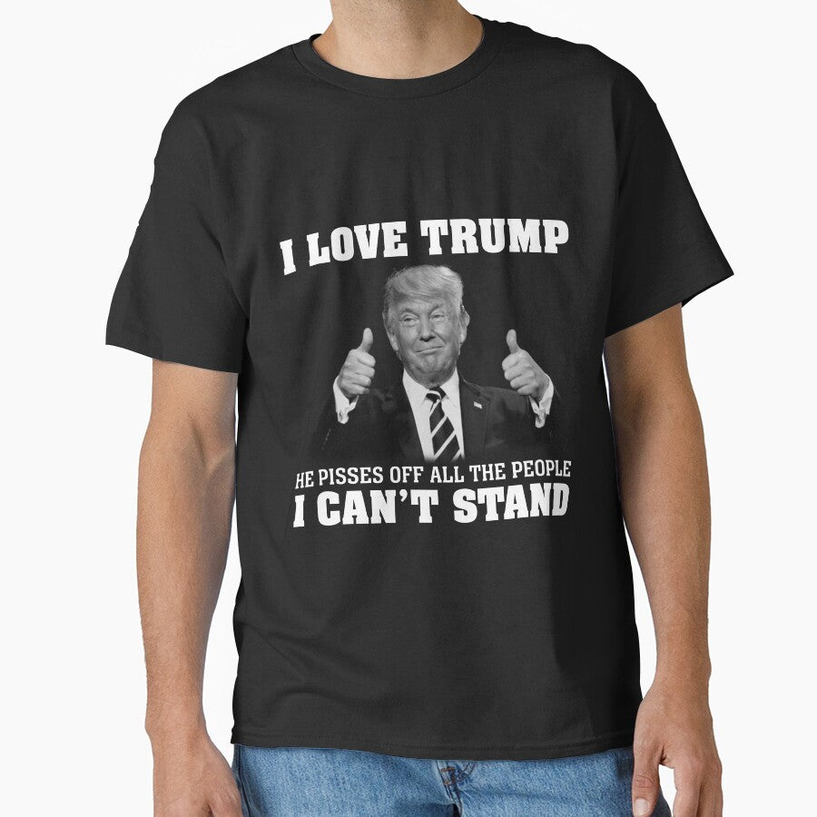 I Love Trump Thumbs Up T-shirt, Political t-shirts, Shirts for Men, Women, Politics Tee, Trump Apparel by roboyx