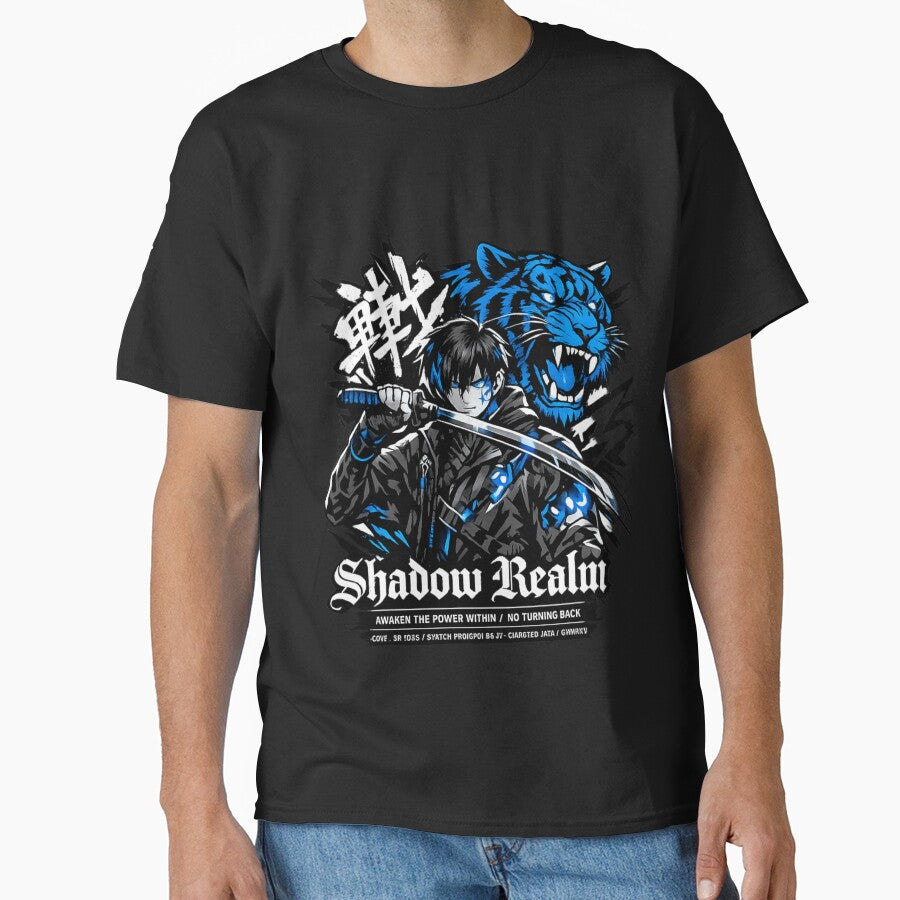 Midnight Sapphire: Urban anime Samurai Tech-Wear Design by NituHub