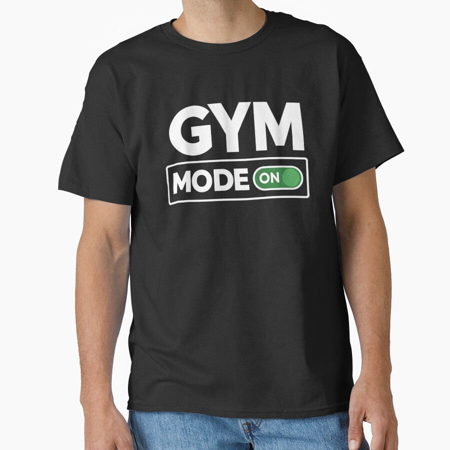 Gym Mode ON Minimalist Fitness Motivation Design by Shopex10