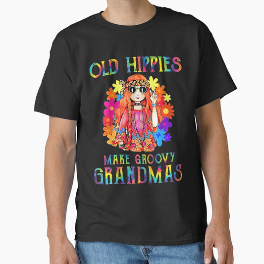 Womens Old Hippies Crazy Grandparents Make Groovy Grandmas by AntonetteSimo