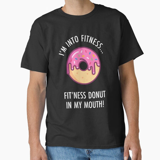 Donut Fitness Funny Doughnut Design by TeeMonsters