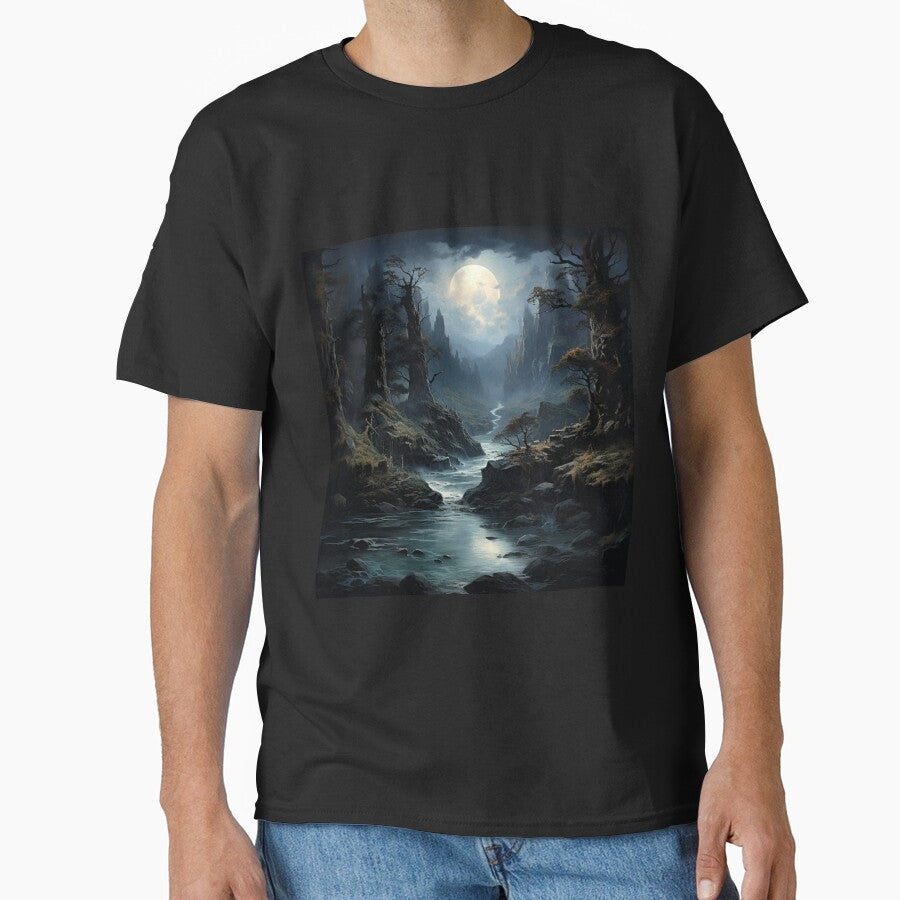 Dark Fantasy Landscape - Moonlit Mire by Fantasy Masterpiece