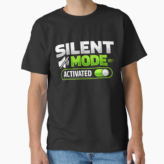 Silent Mode Activated Funny Introvert Humor Antisocial Meme Sticker by Nubrixa-Studio