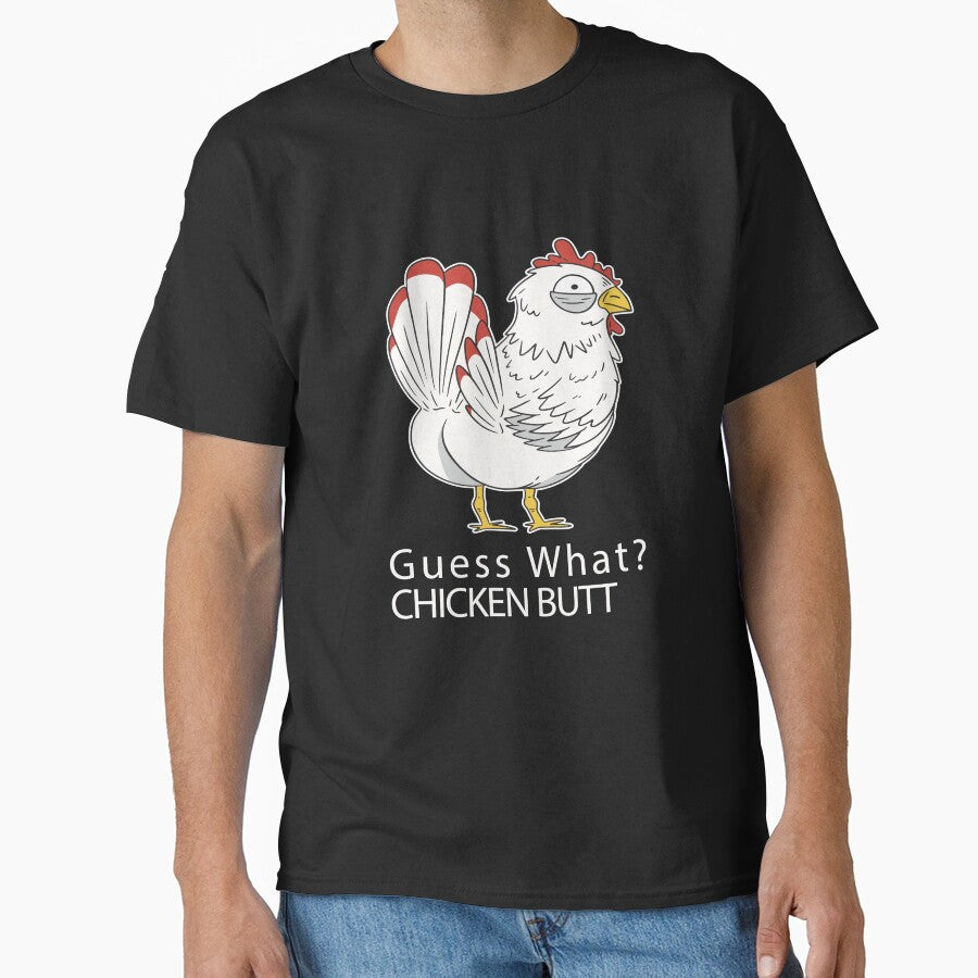 Funny Chicken Farmer Humor Guess What? Chicken Butt by fantasticdesign