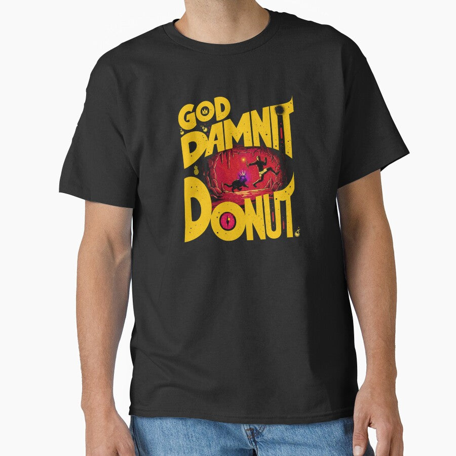 God Dammit Donut Wash, Dungeon Crawler Carl Vintage Wash Pullover, Princess Donut Fan Apparel, LitRPG Sci-Fi Bookish by KeranaJones