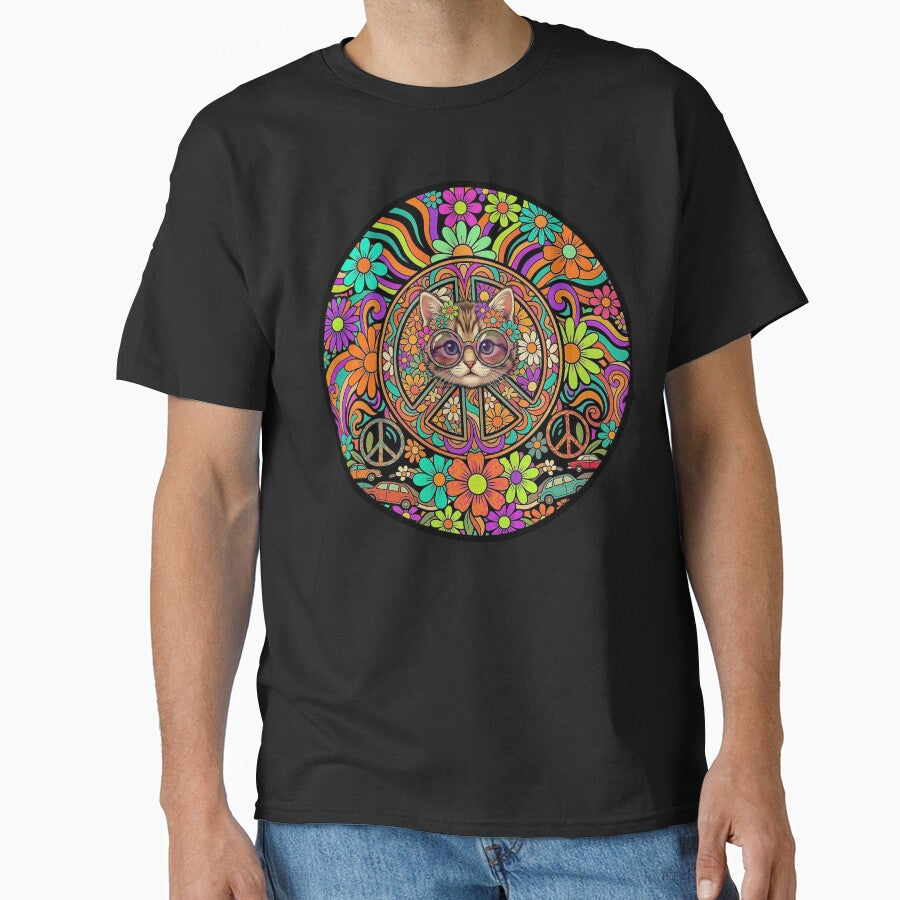 Cat Peace Love Freedom Kitten by MasterShong