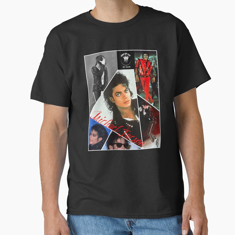 Michael Jackson Retro Collage Pop Icon Graphic Design by layprotuninec