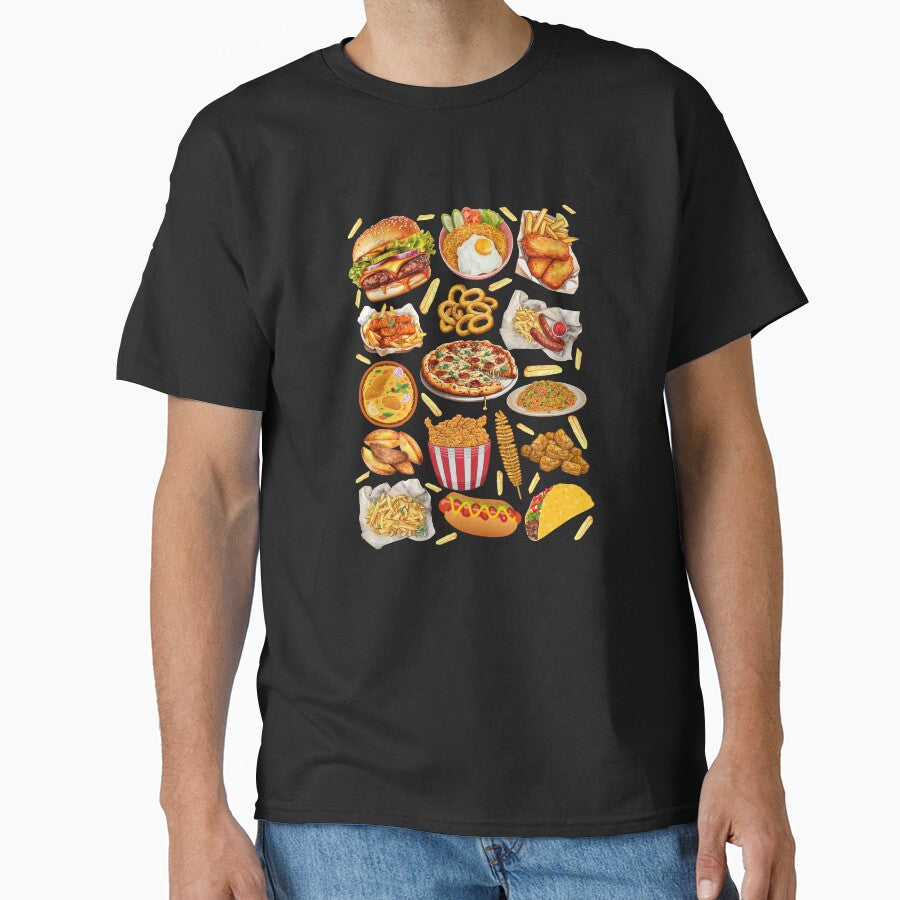 Junk Food Collage Fast Food Aesthetic Bold Design by Artography Designs