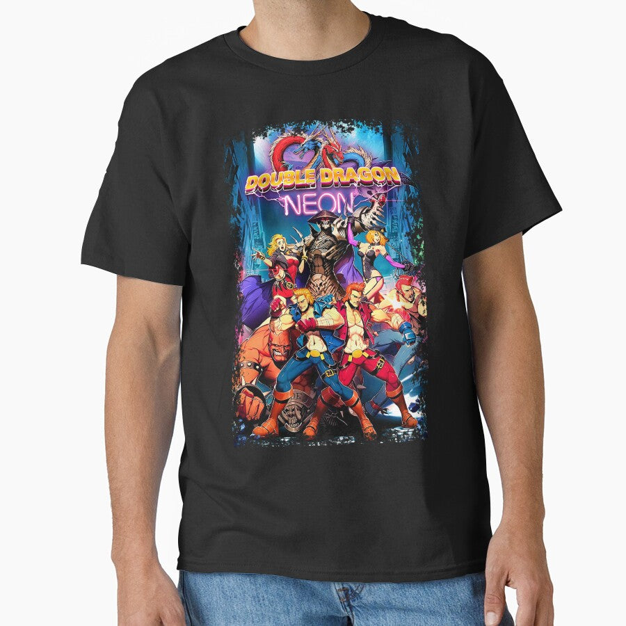 Double Dragon: NEON (High Contrast Poster) by Jessie Slamwhorella