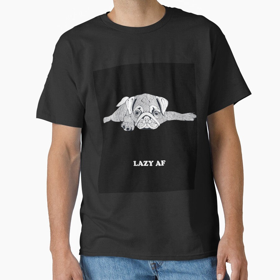 Lazy AF Pug by Flower Magic