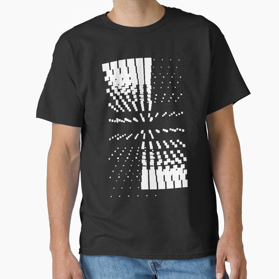 Geometric black and white abstract stars futuristic by Carolina Salazar