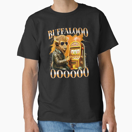 BUFFALOOO Funny Bison Casino Slot Machine Meme by tadmercado